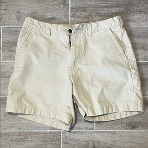 Patagonia Men's Cream Flat Front Shorts